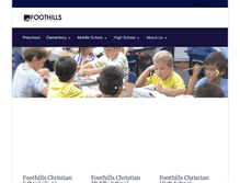 Tablet Screenshot of foothillsschool.net